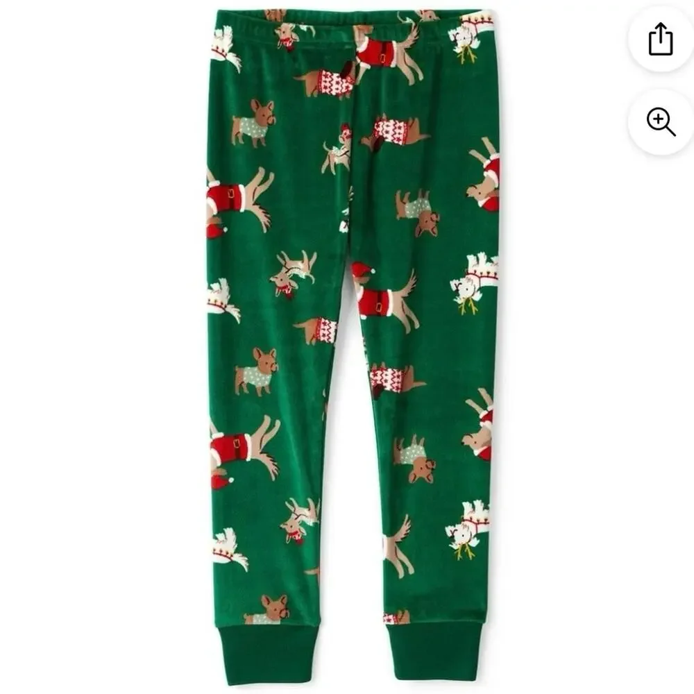 Carter's Festive Green Pajama Set Size 12 Months (1080)